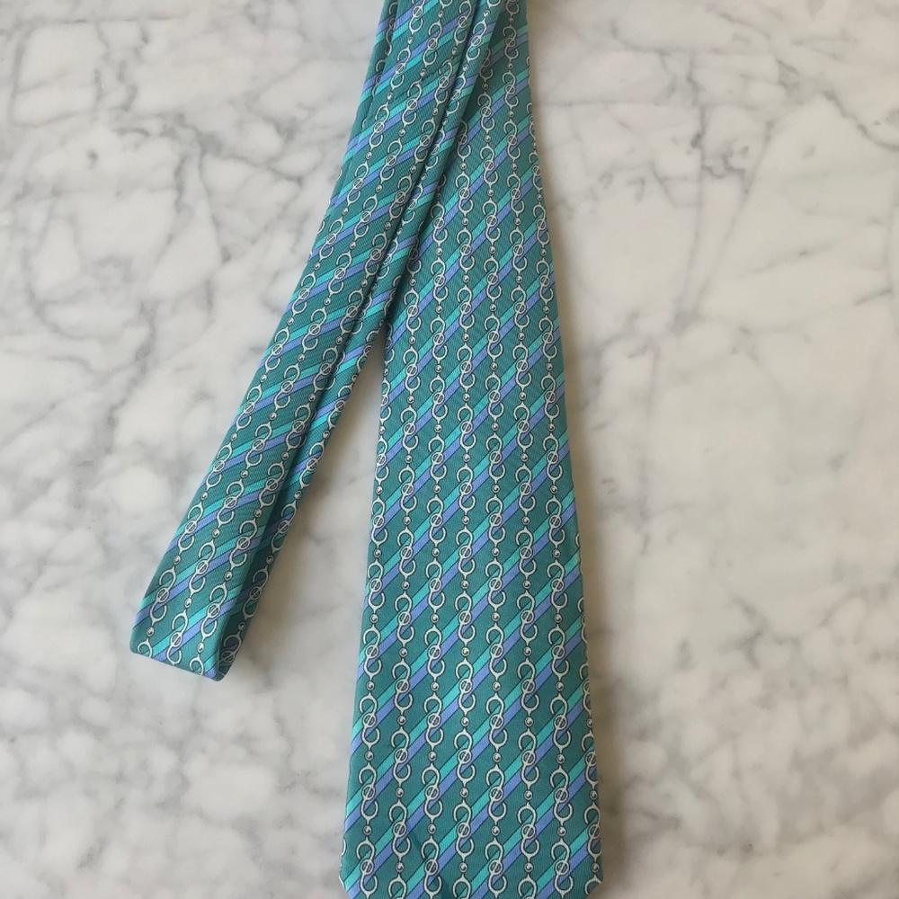 Hermes 100% Silk Tie